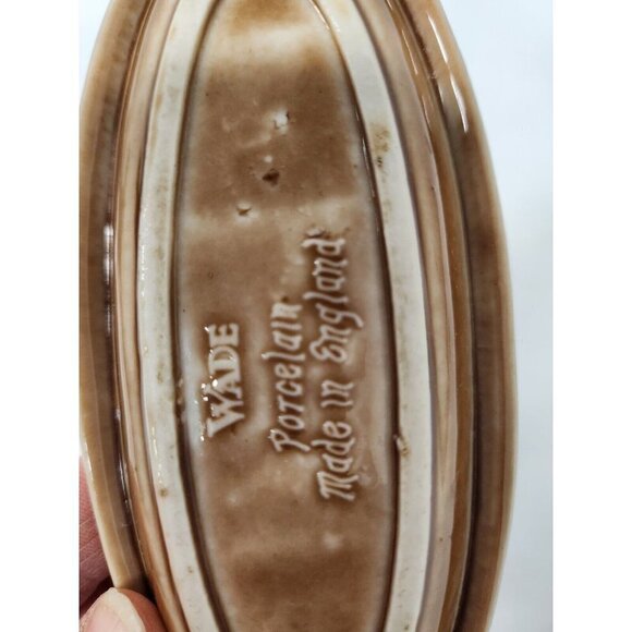 Vintage Wade Bird Bath Trinket Dish Brown Ceramic Made in England 5.5" - Picture 7 of 9